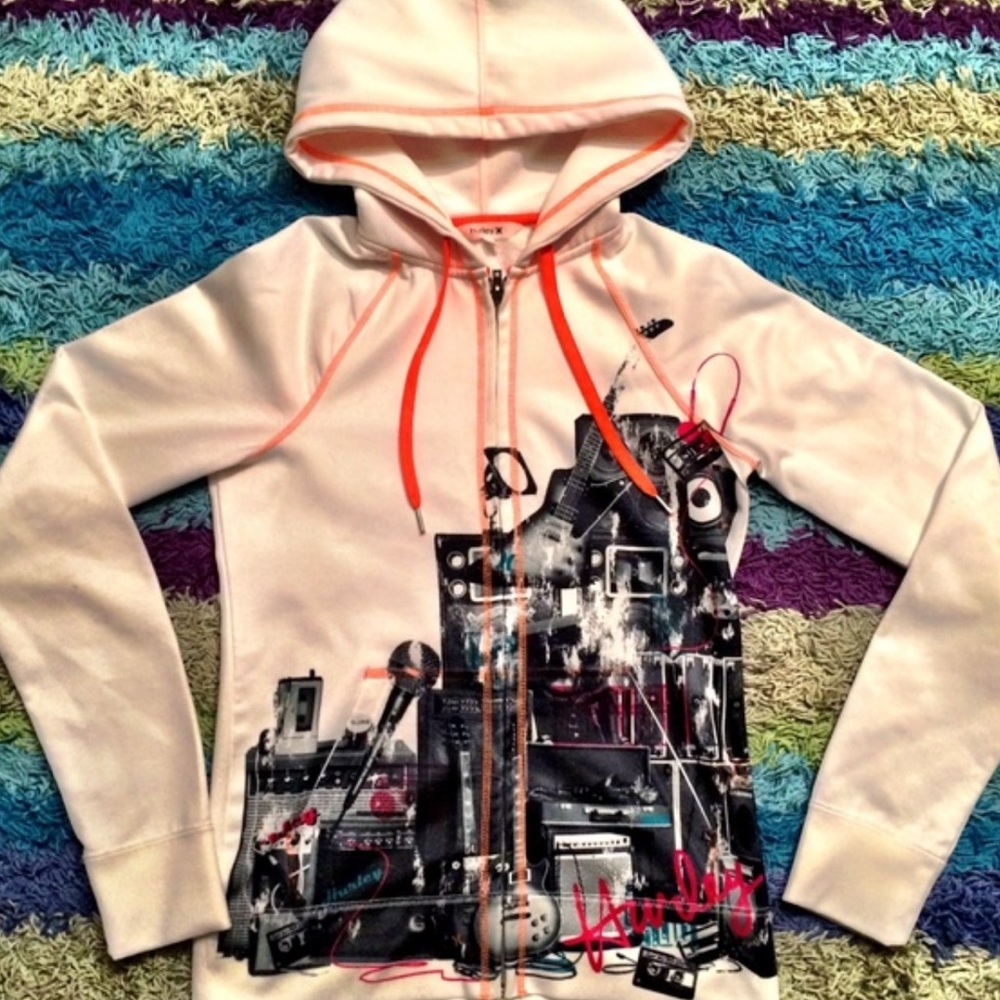 Hurley music sweater zip up